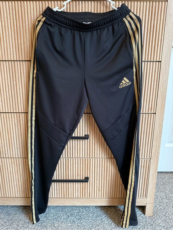 adidas Other - Adidas Black & Gold Track Pants